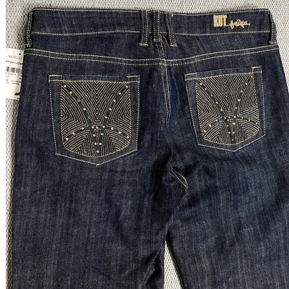 Kut From The Kloth Jeans Womens 6 32X34 Blue Splendid Bootcut Embroidered Tall - Picture 10 of 16